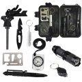 10 in 1 Multitools Pocket SOS Survival Kit, Camping Outdoor Emergency Travel Survival Gear Kit